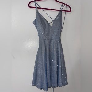 Blue sparkly dress for women’s